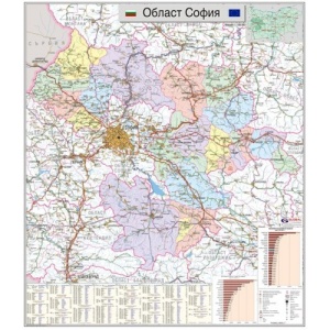 Карта на област София