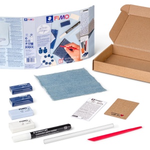 Комплект глина Staedtler Fimo, 4 х 25g, Jeans effect - Img 2