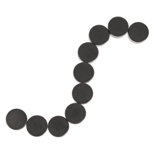 Магнити - 10 броя дисковидни (6 x 15 мм)