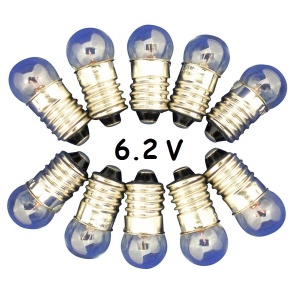 Малки електрически крушки 6.2 V - 10 бр. - Img 1