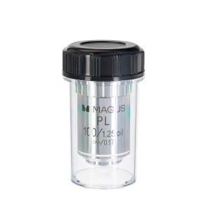 Планахроматичен обектив MP100 OIL 100x/1,25 ∞/0,17 с маслена имерсия - Img 2