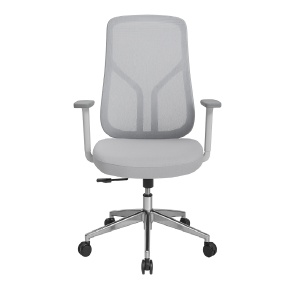 Работен офис стол Omega White Chrome - Ергономичен дизайн и комфорт