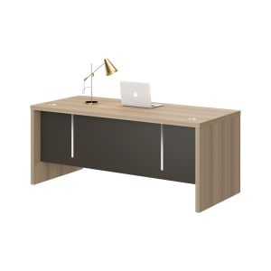 Работно бюро Milano, 1800 х 790 х 750 mm, светъл дъб и сиво, RFG - Img 1