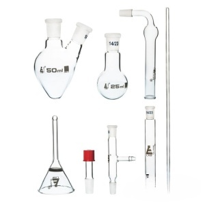 OrganoLab Mini 14/23 – Комплект за органична химия (8 елемента, в защитна пяна) - Img 2
