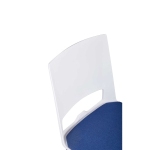 Sweet Chrome White, син, 4 броя в комплект, RFG Посетителски стол - Img 6