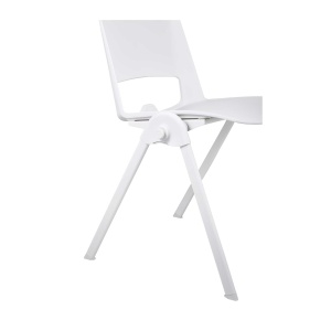 Sweet White Посетителски стол, бял, 4 броя в комплект, RFG - Img 8