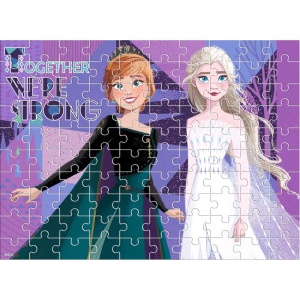 Двустранен пъзел за оцветяване, 100 части, Frozen - Img 2