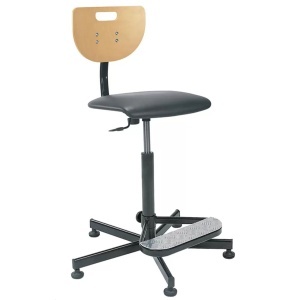 Ергономичен офис стол Werek Seat Plus с подложка за крака (еко кожа)
