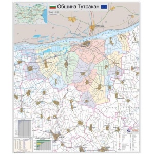 Карта на община Тутракан