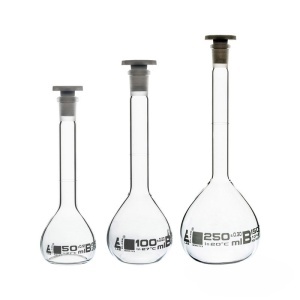 Комплект 3 мерителни колби клас А с пяна – 50/100/250 mL - Img 2