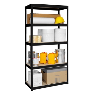 Метален стелаж STAR 180x90x45 см, до 275 кг на рафт - черен - Img 3