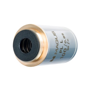 Обектив 100PLL 100х/0,85 Plan L WD 0,40 mm за металургичен микроскоп - Img 4