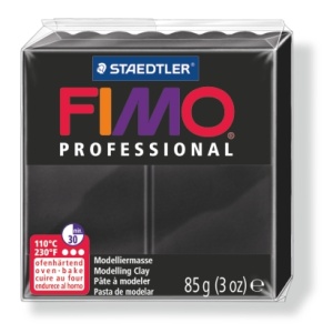 Полимерна глина Staedtler Fimo Prof,85g, черен 9 - Img 1