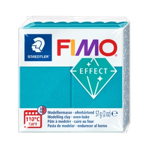 Пол. глина Staedtler Fimo Effect,57g, мет.тюрк 36 - Img 1