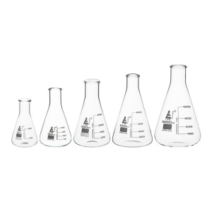 EduLab Borosilicate Complete Set 50–1000 ml – Комплект 5 ерленмайерови колби с пяна - Img 3