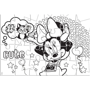 Двустранен пъзел за оцветяване, 24 части, Minnie - Img 3