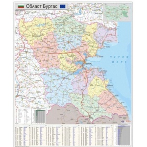 Карта на област Бургас