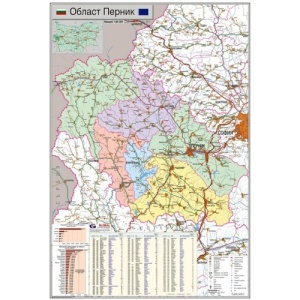 Карта на област Перник