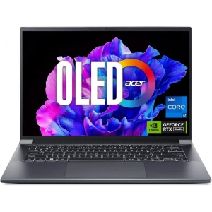 Лаптоп Acer Swift X 14, 14.5" OLED, Intel i7, 16GB RAM, 1TB SSD, RTX 4050 - Img 2