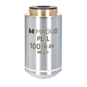Обектив 100PLL 100х/0,85 Plan L WD 0,40 mm за металургичен микроскоп