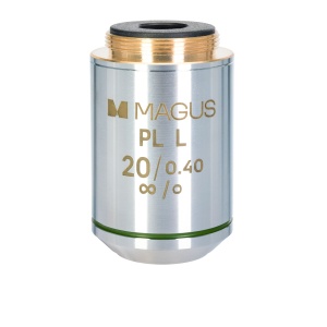 Обектив 20PLL 20х/0,40 Plan L WD 8,80 mm за металургичен микроскоп