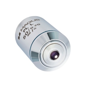 Обектив 50PLL 50х/0,70 Plan L WD 3,68 mm за металургичен микроскоп - Img 3