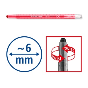 Пастели Staedtler Noris Club Twister 221, 12 цвята - Img 4