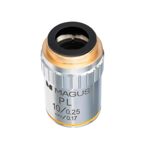 Планахроматичен обектив MP10 10x/0,25 ∞/0,17 за биологичен микроскоп - Img 4
