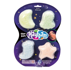 Пяна за игра PLAYFOAM светеща в тъмното 4 бр - Img 1