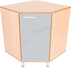 Ъглов шкаф Premium - сив