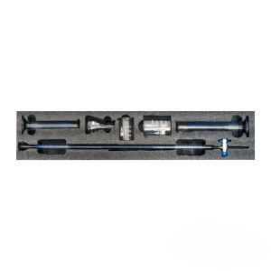 EduLab Precision Glass Set – Комплект лабораторна стъклария с бюрета (6 части) в пяна
