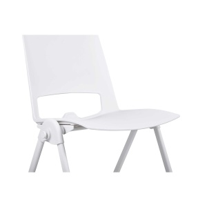 Sweet White Посетителски стол, бял, 4 броя в комплект, RFG - Img 6