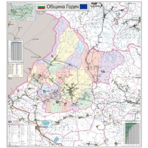 Карта на община Годеч