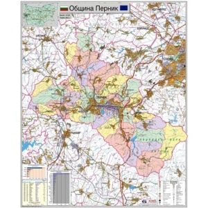 Карта на община Перник