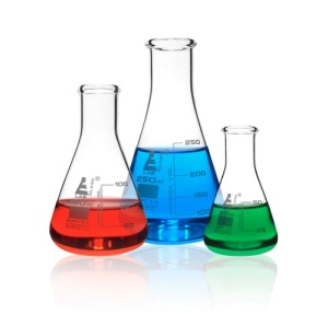 Комплект 3 градуирани ерленмайерови колби с пяна – 50/100/250 ml - Img 2
