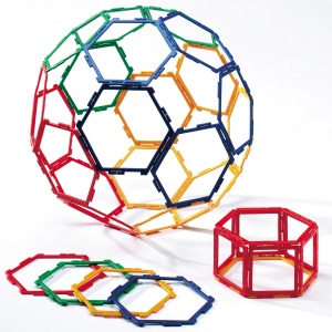 Конструктор Polydron FRAMEWORKS ШЕСТОЪГЪЛНИЦИ 30 бр