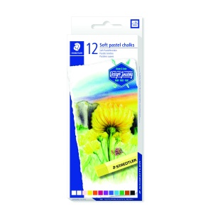 Меки пастелни тебешири Staedtler Design Journey , 12 цвята - Img 1