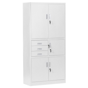 Метален шкаф Carmen CR-1281 Е - сив - Img 1