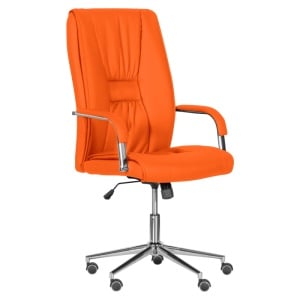 Президентски офис стол Carmen 6500-1 - оранжев - Img 1