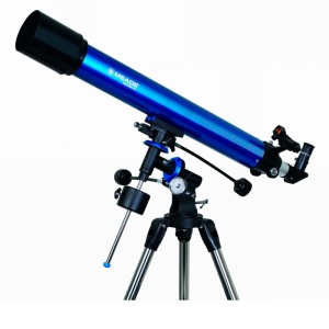 Рефракторен телескоп Polaris 90 mm EQ с екваториална монтировка