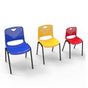 Ученически стол Stilo, син, от V до VIII клас, RFG, 380 х 350 х 430 mm - Img 3