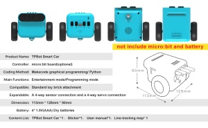 Smart автомобил - робот TPBOT за Microbit - Img 2