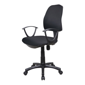 Work@Smart Работен стол, черен, екокожа - Img 1