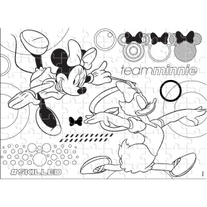 Двустранен пъзел за оцветяване, 100 части, Minnie - Img 3