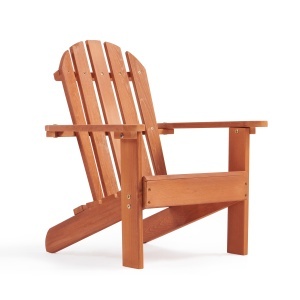 Детски стол, шезлонг adirondack, релаксация в градината, двора, балкона, терасата, къмпинга и плажа, дървен - Img 1