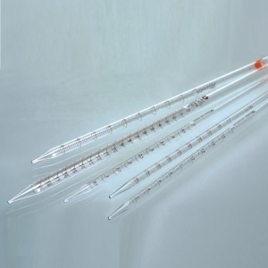 Измервателна пипета 1 ml (градуиране на 0,01 ml) жълто - Img 1