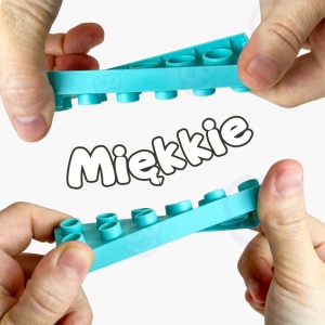 Меки, огъващи се блокчета, 99 части в кутия - Img 4