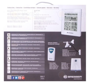 Метеорологична станция Bresser RC, бяла - Img 4