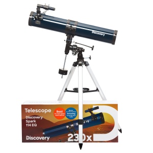 Телескоп Spark 114 EQ с книга – рефлектор, апертура 114 mm - Img 2