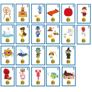 BeeBot A6 Карти за Приказки Постелка 22 бр.